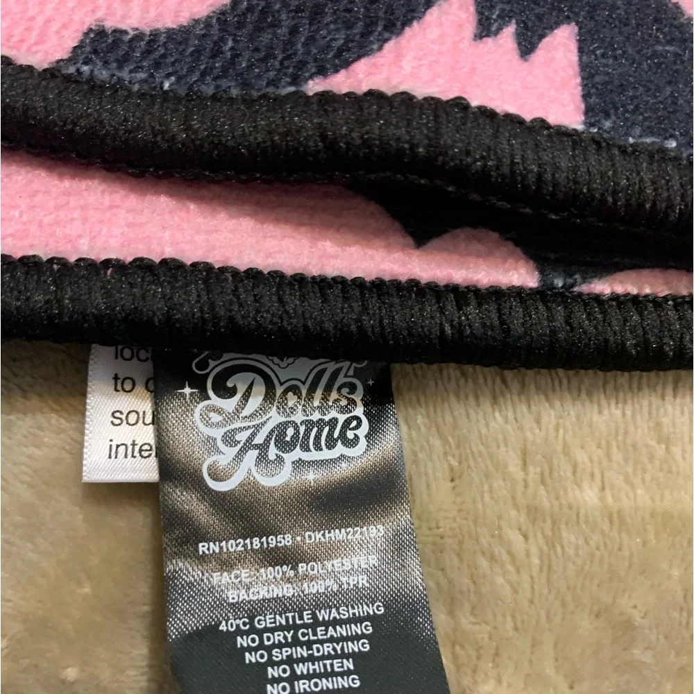 Dolls Kill Pink & Black Bats Bath Mats Rugs Set Duo NWT